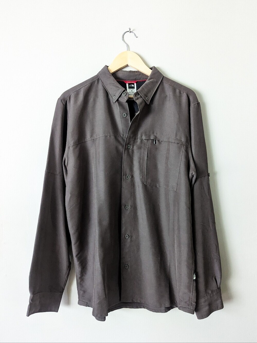 The North Face Brown/Grey Men's Button Up